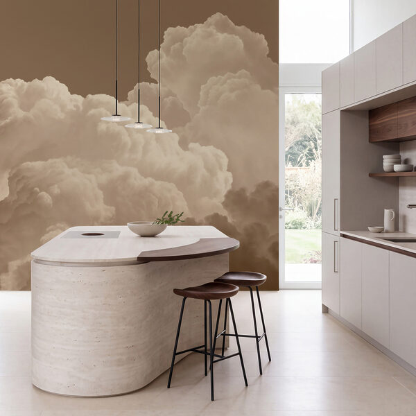 Wall mural Large white clouds in the sky (SKU: t01046v2) Wall mural Large white clouds in the sky (SKU: t01046v2)