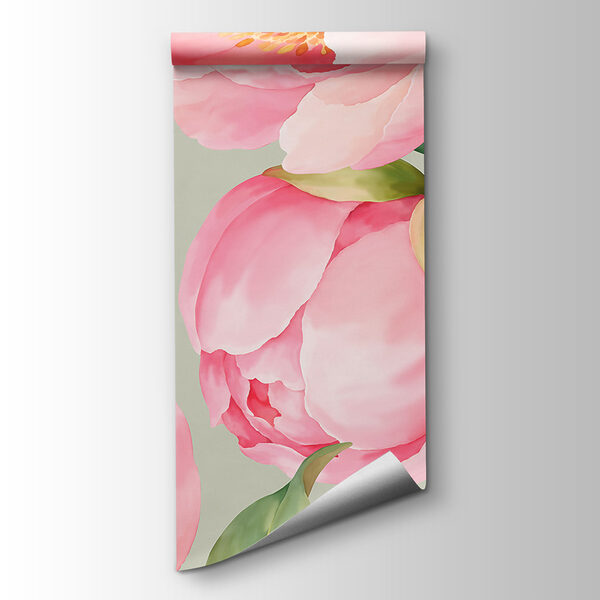 Wall mural Pattern of pink flowers (SKU: t01096v2) Wall mural Pattern of pink flowers (SKU: t01096v2)