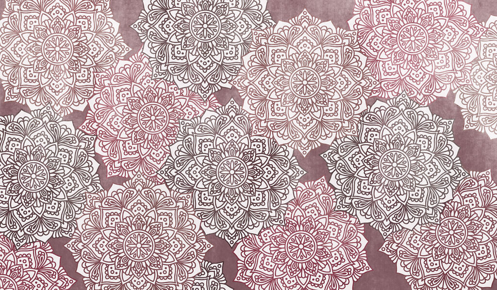 Wall mural Pattern of flowers on a surface (SKU: t01099v3) Wall mural Pattern of flowers on a surface (SKU: t01099v3)