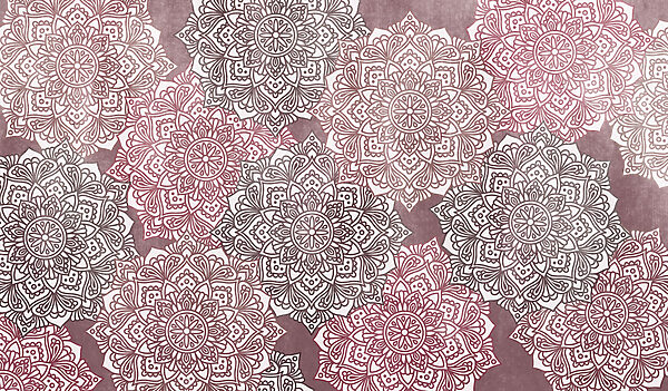 Wall mural Pattern of flowers on a surface (SKU: t01099v3) Wall mural Pattern of flowers on a surface (SKU: t01099v3)