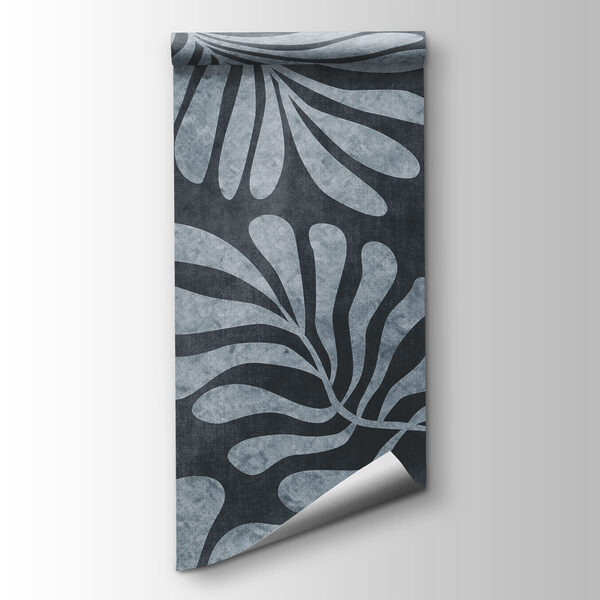 Wall mural Pattern of leaves on a black background (SKU: t01111v2)