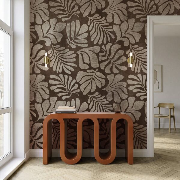 Wall mural Brown and white pattern (SKU: t01111v4)