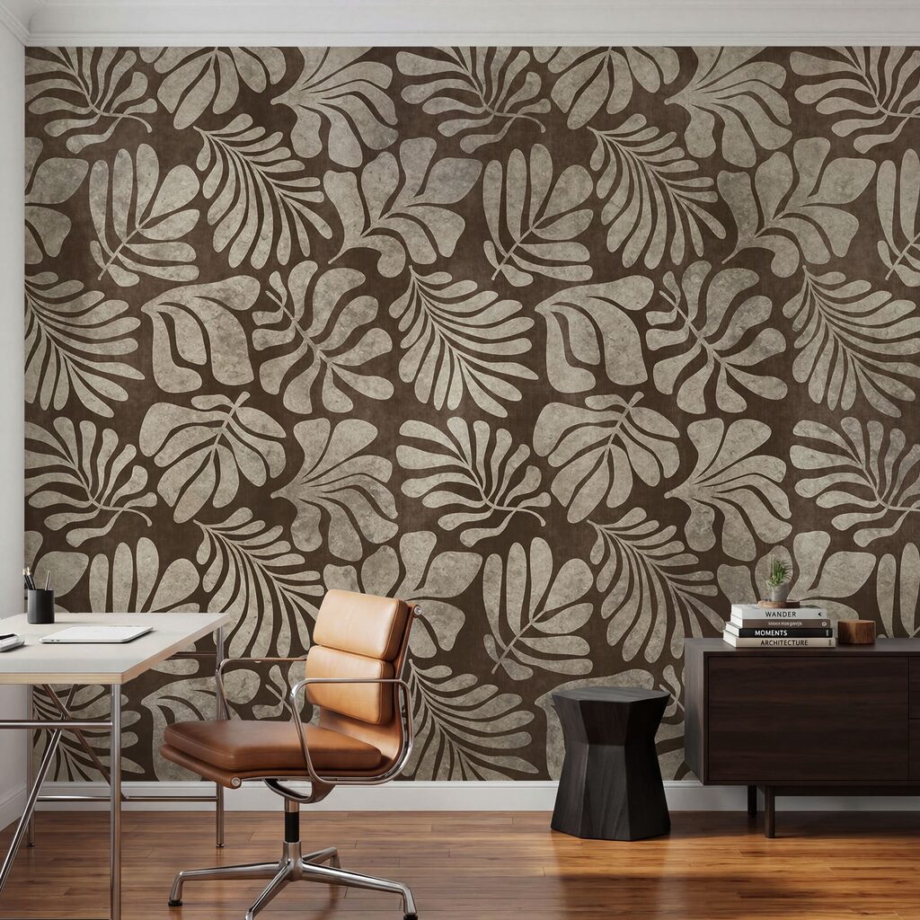 Wall mural Brown and white pattern (SKU: t01111v4)