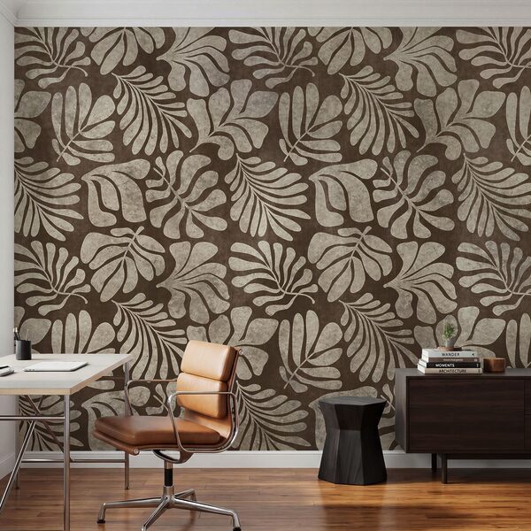 Wall mural Brown and white pattern (SKU: t01111v4)