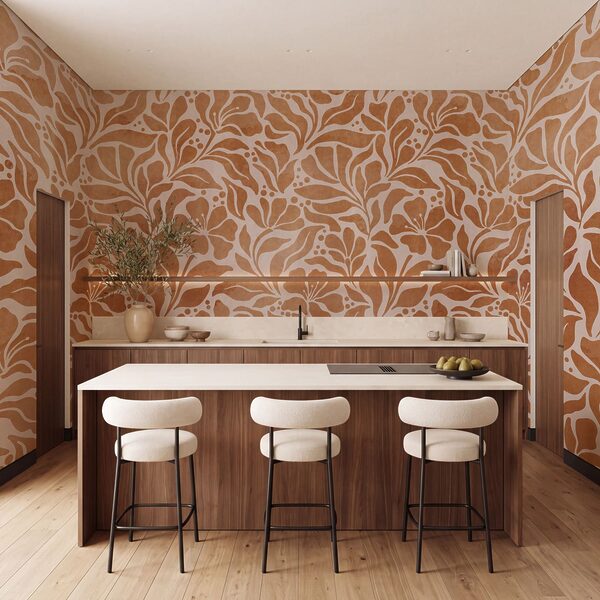 Wall mural Nature-inspired floral pattern design (SKU: t01114) Wall mural Nature-inspired floral pattern design (SKU: t01114)