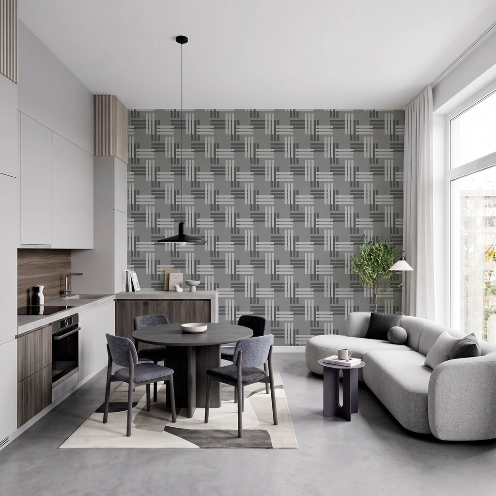 Wall mural Grey and white pattern (SKU: t01085v1) Wall mural Grey and white pattern (SKU: t01085v1)