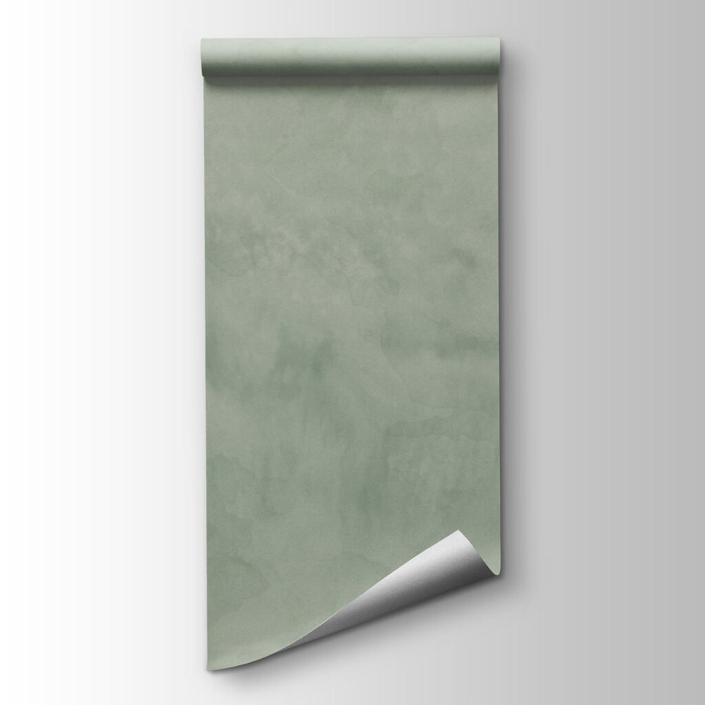 Wall mural Foggy landscape with a river and hills (SKU: t01091)
