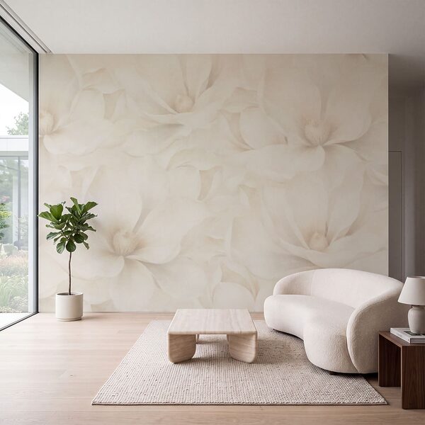 Wall mural Delicate blooms in soft colors (SKU: t01129)