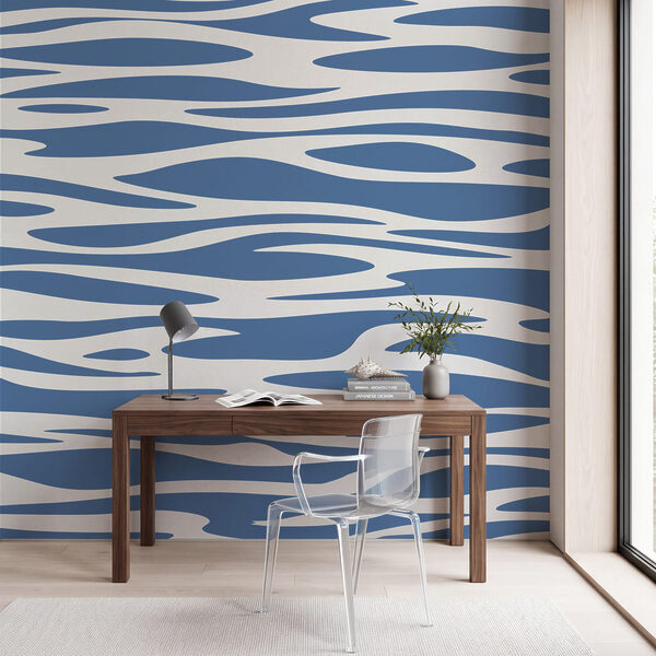 Wall mural Blue and white pattern (SKU: t01141) Wall mural Blue and white pattern (SKU: t01141)