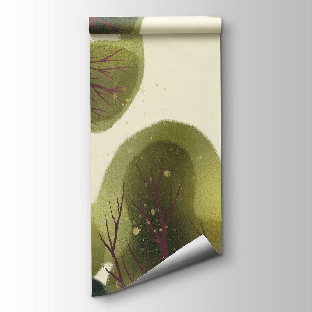 Wall mural Group of trees with green leaves (SKU: t01164) Wall mural Group of trees with green leaves (SKU: t01164)