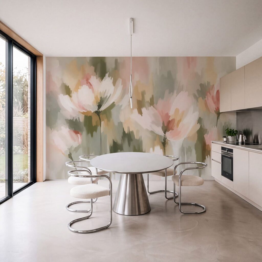 Wall mural Painting of flowers (SKU: t01189)