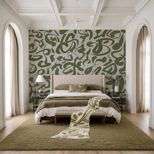 Wall mural Pattern of green and grey lines (SKU: t01147v1) Wall mural Pattern of green and grey lines (SKU: t01147v1)