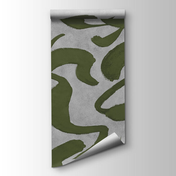 Wall mural Pattern of green and grey lines (SKU: t01147v1) Wall mural Pattern of green and grey lines (SKU: t01147v1)